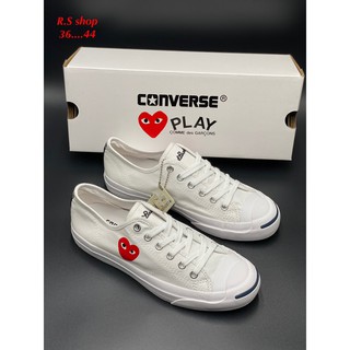 รองเท้าแฟชั่นConvers Jack Purcell Play ✨ผ้าใบชาย-หญิง ใส่ออกกำลังกาย สินค้าตรงปก