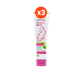 Mama’s Choice เซ็ทครีมลดรอยแตกลาย (x3) ครีมทาท้องลาย ลดรอยแตกลาย ท้องลาย ขาแตกลาย ปลอดสารเคมี - Stretch Mark Cream Set