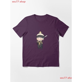 2022 Daechwita - AGUST D-2 Chibi Art Essential T-Shirt ผู้หญิง ดพิมพ์ลาย เสื้อยืดผ้าฝ้าย คอกลม cotton แฟชั่น discount Un