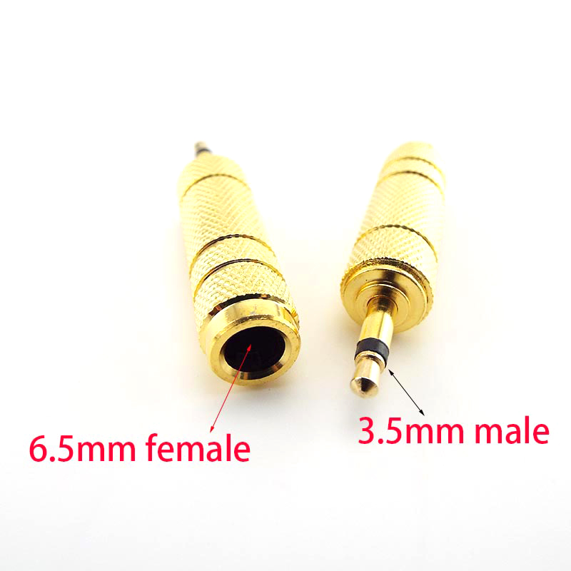 อะแดปเตอร์แจ็คเชื่อมต่อหูฟัง 6.35 มม. 1/4 นิ้ว Mono Male To 3.5 มม. 1/8 นิ้ว Female 5 ชิ้น
