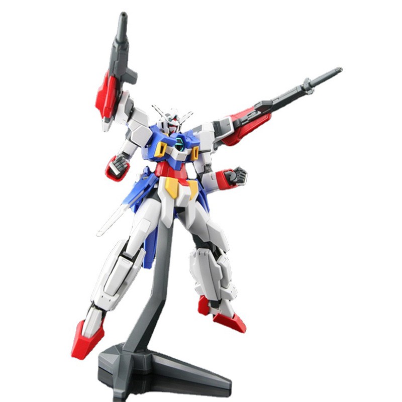 ฟิกเกอร์กันพลาอะนิเมะBandai Gundam Model Kit Anime Figure HG 1/144 AGE 2 DOUBLE Bullet Genuine Gunla Model Action Toy Fi