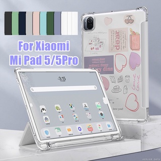 เคสแท็บเล็ตนิ่ม แบบฝาพับแม่เหล็ก ตั้งได้ สําหรับ Xiaomi Mi Pad 5 Pro Case 11 นิ้ว MiPad 5 Pro 12.4 นิ้ว