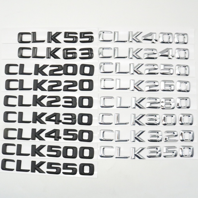 จํานวนตัวอักษรสัญลักษณ์ด้านหลังโลโก้สําหรับMercedes Benz CLK55 CLK63 CLK200 CLK220 CLK280 CLK320 CLK