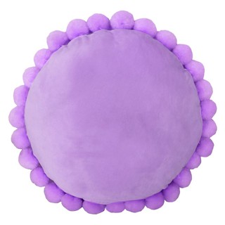 Pillow CUSHION POM POM 18X18" VIOLET HLS Cushion cushion Home &amp; Furniture หมอนอิง หมอนอิง HOME LIVING STYLE POM POM 18X1