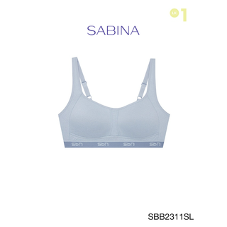 Sabina เสื้อชั้นใน Invisible Wire (ไม่มีโครง) รุ่น Sbn Sport รหัส SBB2311SL สีเทาอ่อน