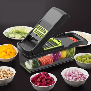 เครื่องตัดผักMultifunctional Mandoline Slicerผลไม้เครื่องปอกมันฝรั่งแครอทเครื่องขูดอุปกรณ์ครัวตะกร้าผัก