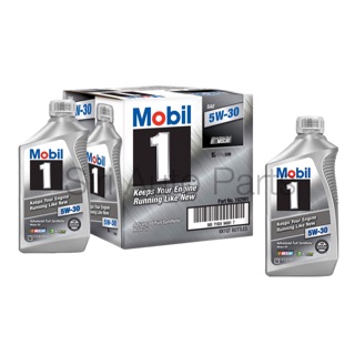 น้ำมันเครื่องสังเคราะห์แท้ Mobil1 5W-30 Keeps Your Engine Running Like New จำนวน 8 Qt