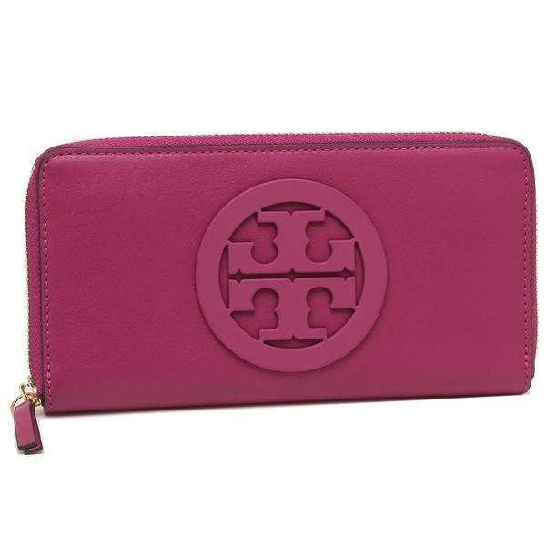 💕Tory Burch💕ของแท้💯% Charlie Zip Continental Wallet กระเป๋าสตางค์ใบยาว  สีชมพู | Shopee Thailand