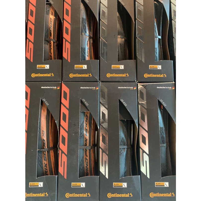 ยางพับ Continental Grand Prix 5000 GP5000 - 25-622 - สีดํา 25c โปร่งใส 25c Clincher S TR TUBELESS
