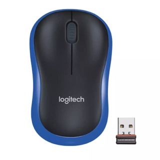 เมาส์ไร้สายออฟติคัล สีน้ำเงิน Logitech M185  เมาส์ไร้สายออฟติคัล สีน้ำเงิน Logitech M185 รูปทรงกะทัดรัดใช้งานง่าย