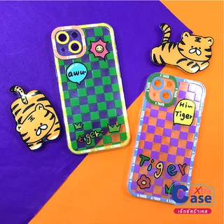 OPPO A5S A5/A92020 A15 RENO2F RENO7(5G) RENO7Z(5g)  เคสนิ่มใสกันกล้อง มุมตัด เคสมือถือซิลิโคน TPU ฟรี Griptok ลายเสือ