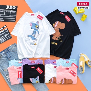 เสื้อยืด ลาย ทอมแอนด์เจอร์รี  TOMCAT CLORY And JERRY CLORY คอตตอน โอเวอร์ไซส์ oversize เสื้อคู่