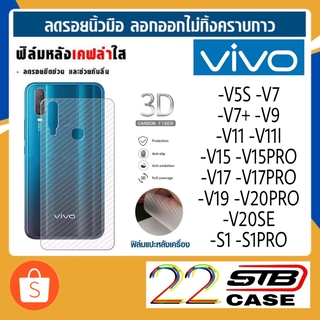 ฟิล์มหลัง เคฟล่า Vivo V5S V5+ V7 V7+ V9 V11 V11i V15 V15Pro V17 V17Pro V19 V20 V20Pro V20Se V21 V23E V23