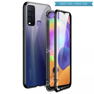 [ส่งจากไทย] Case Vivo V17 V11 V11i V15 V15Pro V9 V17Pro S1 S1Pro Y30 Y50 Y11 Y12 Y15 Y17 เคสโทรศัพท์กระจกแม่เหล็กเคสโทรศ