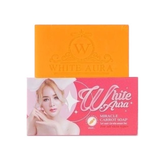 (160g.) White Aura Carrot Soap ไวท์ออร่า สบู่แครอท