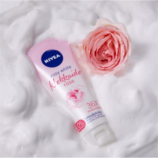 วิปโฟม กุหลาบ นีเวีย NIVEA ROSY WHITE HOKKAIDO ROSE WHIP FOAM 100มล.