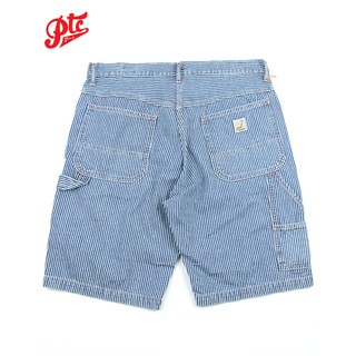 กางเกงขาสั้น ORSLOW 03-7127 184 BLUE DENIM HICKORY STRIP PAINTER SHORTS