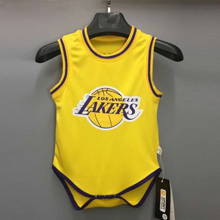 NBA Los Angeles Lakers Jersey # 24 Kobe bryant เสื้อบาสเก็ตบอล แอลเอเลเกอร์ โคบี้ ไบรอัน Infant Baby Romper