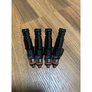 4X Top feed High performance 60mm ev14 650cc 850cc 1000cc 1300cc E85 High impedance Flow Fuel Injector Black หัวฉีด