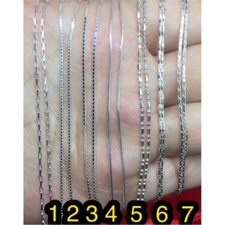 สร้อยคอ18นิ้ว เงินแท้วิบวับ  แน่น เล็ก ทน แถมน้ำยาล้างเงิน งานสวยมากค่ะ