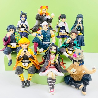 โมเดลฟิกเกอร์ PVC อนิเมะดาบพิฆาตอสูร Kamado Tanjirou Agatsuma Zenitsu Nezuko Kyoujurou Giyuu Inosuke Shinobu ของเล่นสําหรับเด็ก 1 ชิ้น