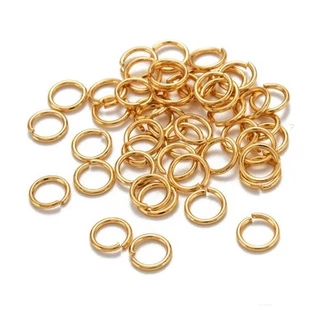 ห่วงสแตนเลส ชุบทองสีทอง 14k ขนาด 3-8 มม. สําหรับเครื่องประดับ Diy เครื่องประดับงานแฮนด์เมด (พร้อมจัดส่งในไทย)