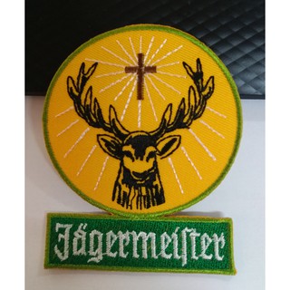 ตัวรีดติดเสื้อผ้า " JAGERMEISTER " ขนาด 8.5 x 7 เซนติเมตร