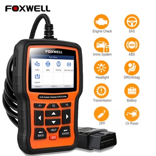 [จัดส่งจากประเทศไทย]Foxwell NT510 Elite Obd Obd2 เครื่องมือวิเคราะห์ Abs Srs ถุงลมนิรภัย ข้อมูลล้มเหลว Sas Epb รีเซ็ตน้ํามัน สําหรับ Bmw Hyundai Kia Odb Obd 2 เครื่องสแกนเนอร์