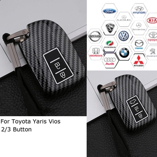 ปลอกกุญแจรถยนต์สําหรับ Toyota Yaris/Ativ/Vios 2014-2018 Yaris/Ativ//Vios 2019-2022