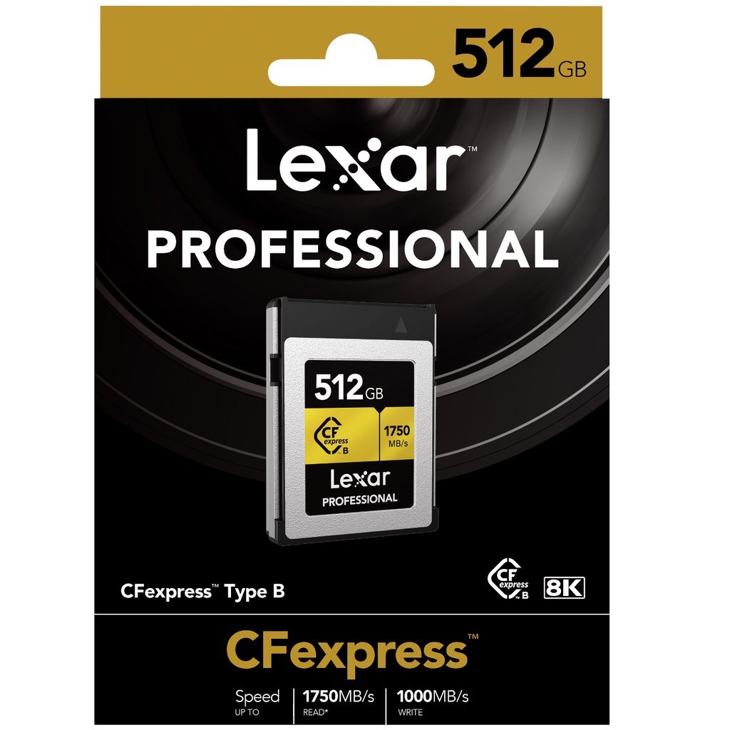 Lexar 512GB Professional CFexpress Type-B Gold