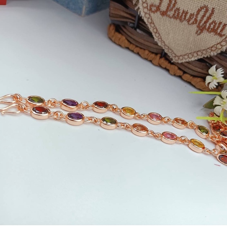 jewelryshop365 K210 สร้อยคอนาคนพเก้า ยาว 24 นิ้ว พลอยมณีใต้น้ำ งานcz แท้ งานไม่ลอก ไม่ดำ ราคา ถูกที่สุด ดีลบีเคเค แกลเลอรีภาพที่ 7