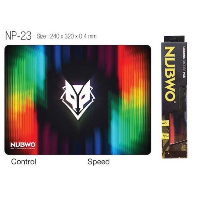 MOUSE PAD แผ่นรองเมาส์ NUBWO GAMINGรุ่น NP-23 พื้นผิวได้รับการออกแบบมาให้เหมาะกับการเล่นเกมส์