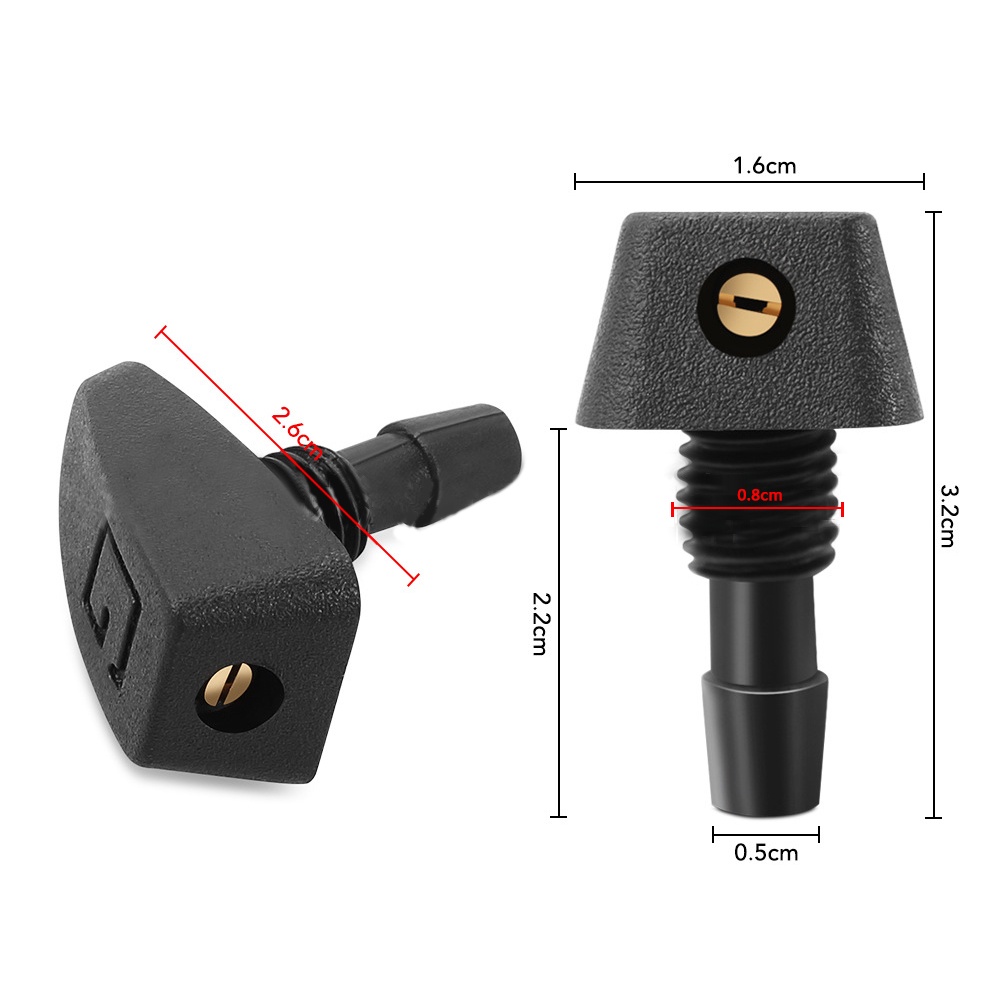 [📣ส่งไว มีCOD]  หัวฉีดน้ำฝน รถยนต์ แบบเกลียว หัวฉีดที่ปัดน้ําฝนกระจกรถยนต์  หัวฉีดล้างกระจกรถ แบบละอองฝอย ปัดน้ำฝน - รูปที่ 4