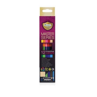 Master Art ดินสอสีไม้ แท่งยาว 2 หัว 12 สี รุ่นมาสเตอร์ซีรี่ย์