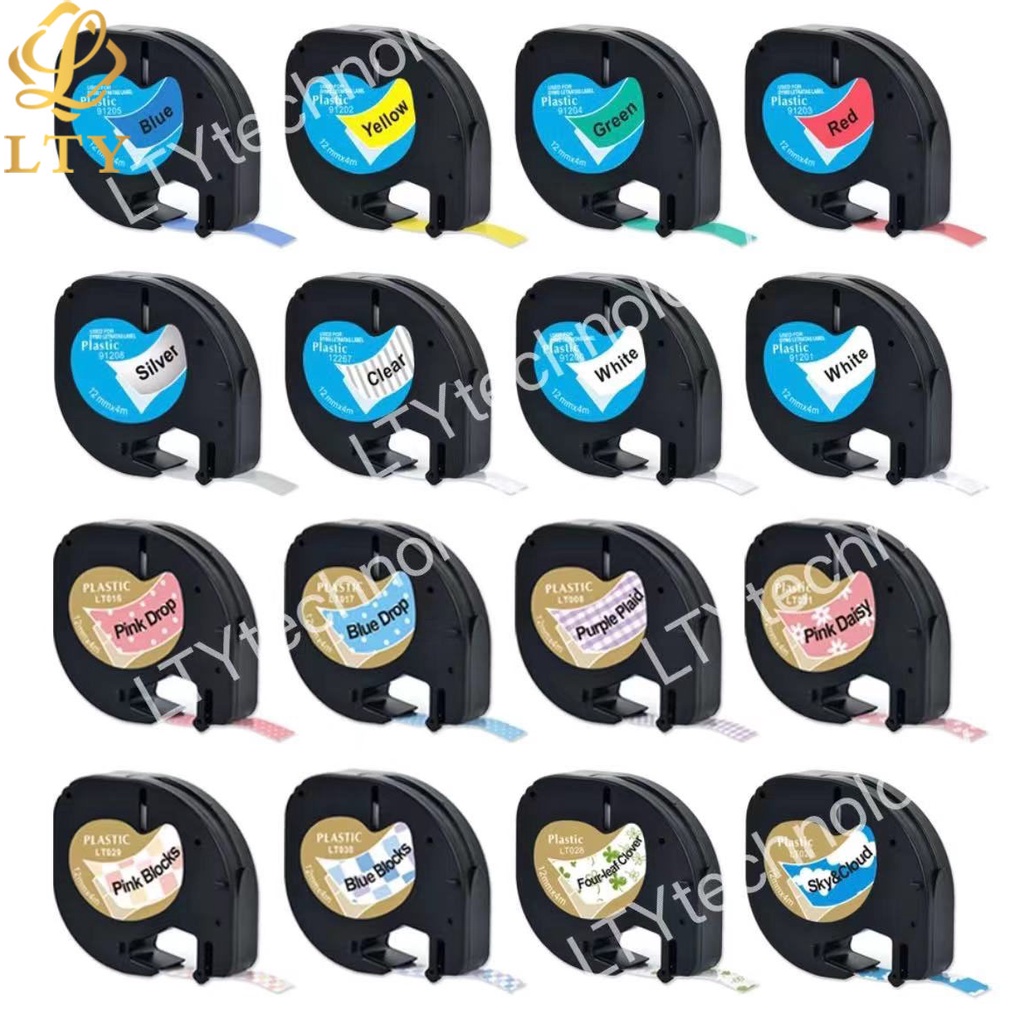 ( Dymo Letratag ) เทปฉลาก 12 มม . สําหรับ Dymo Letratag
