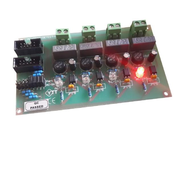 บอร์ด AC-OPTO-DETECT-4CH ตรวจจับไฟ AC สำหรับไมโครคอนโทรลเลอร์