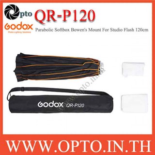 QR-P120 Godox Parabolic Softbox Bowens Mount For Studio Flash, 120CM พาราโบลิกซอฟท์บ๊อกซ์ ไฟสตูดิโอ