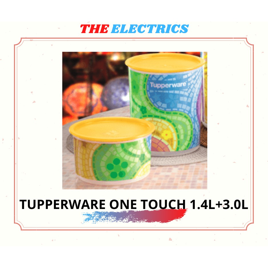 Tupperware ONE TOUCH DOLMABAHCE ชุดกล่องทัชเชอร์ 2 ชิ้น (1.4 ลิตร + 3.0 ลิตร)