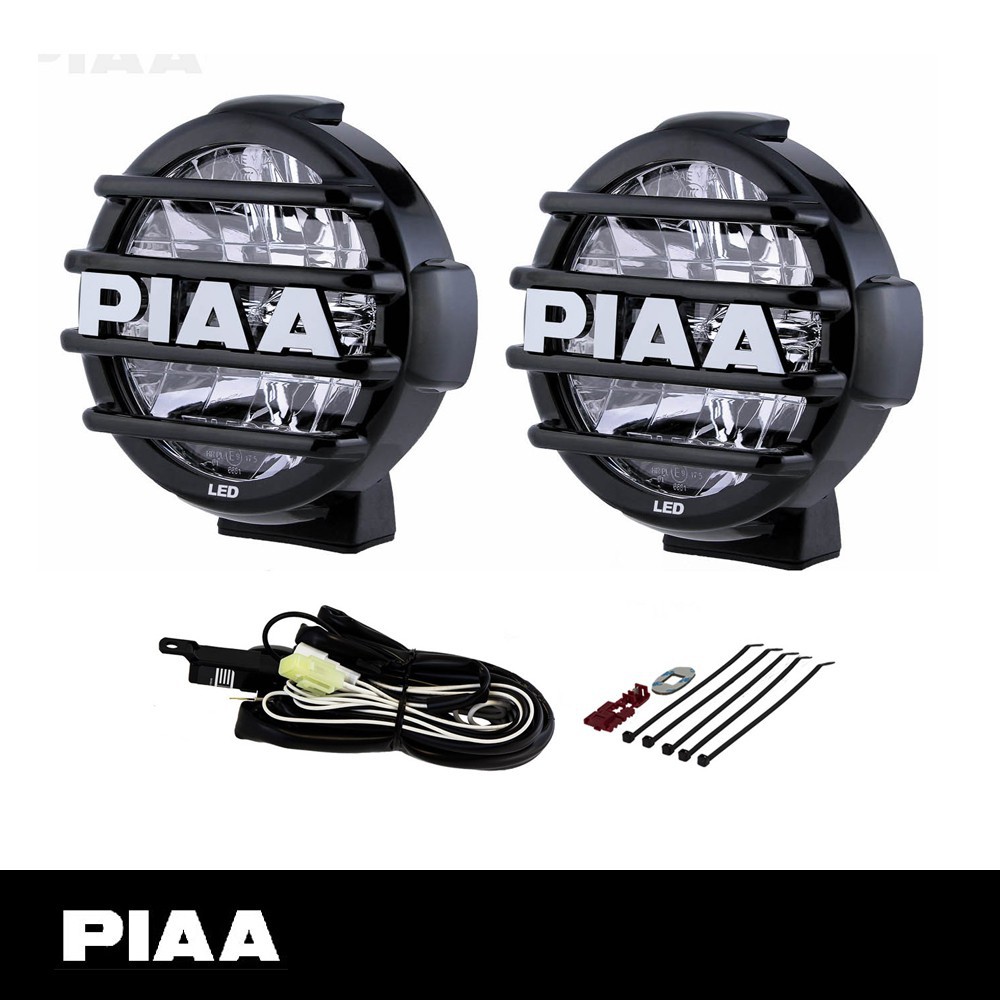 PIAA ชุดลําแสงโคมไฟขับรถ LED สีขาว 6000K (7") DKR575BWG LP570