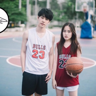 เสื้อกล้าม ผ้ากีฬา ลายBULLS23/BULL97  เสื้อกีฬา