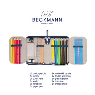 Beckmann of Norway : Single Pencil Case (กระเป๋าดินสอ /กล่องดินสอพร้อมเครื่องเขียน)