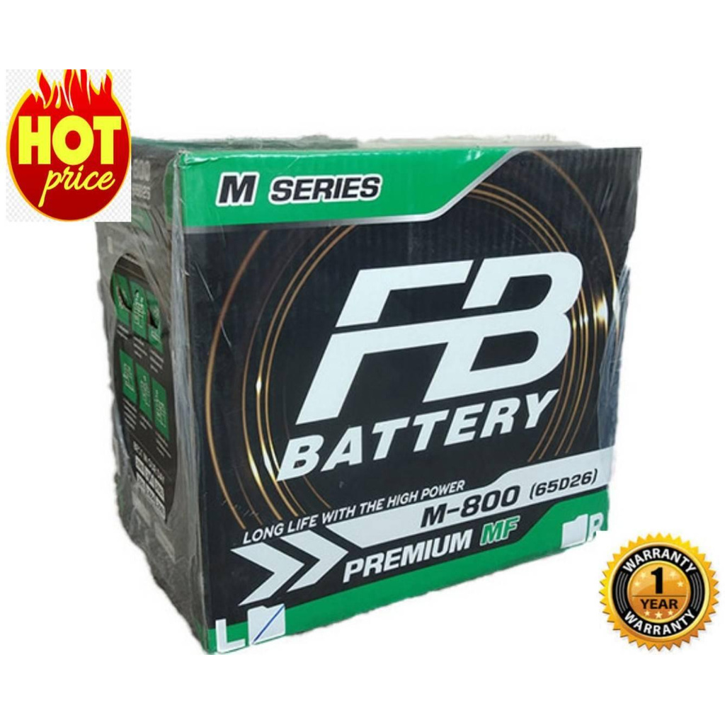FB แบตเตอรี่ รุ่น M 800L 65d26L=65 แอมป์