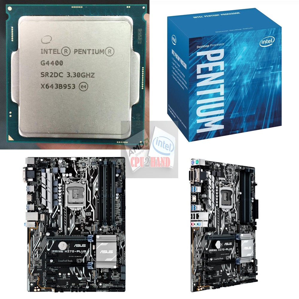 แรงแบบประหยัด Intel G4400 + PRIME H270-PLUS 2C/2T