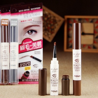 เจลเขียนคิ้ว กันน้ำ NOVO BEAUTY EYEBROW GEL 3g ดินสอเขียนคิ้ว (3สี/ของแท้/พร้อมส่ง)