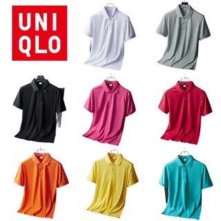 Uniqlo เสื้อโปโล แขนสั้น ลําลอง สีพื้น แฟชั่นฤดูร้อน สําหรับผู้ชาย และผู้หญิง เหมาะกับการเล่นกีฬา