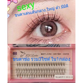 ขนตาช่อ รวมไซด์ ช่อกลางเด่น ตาเซ็กส์ซี่มีมิติ