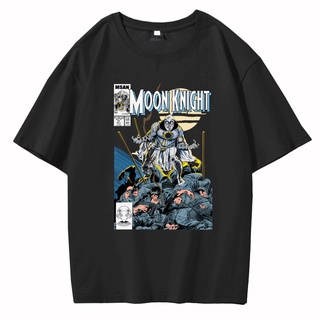 เสื้อยืดผ้าฝ้าย เสื้อยืด ผ้าฝ้าย พิมพ์ลายกราฟฟิค Moon Knight Retro The 90S สไตล์คลาสสิก เข้ากับทุกการแต่งกาย ขายดี