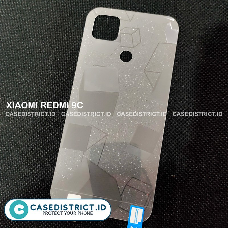 REDMI 10 REDMI 9 REDMI 9A 9C REDMI 9T ANTI-SCRATCH BACK,SKIN GILTER CUBE,GLITER 3D CUBE,GARSKIN CUBE