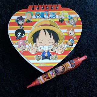 ของใหม่ เซ้ทดินสอกด+กระดาษโน๊ต one piece