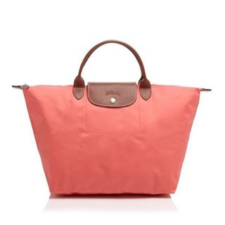 SALE!! ❤ รับประกันแท้ 💯% จากช็อป ❤ LONGCHAMP Le Pliage ไซส์ M หูสั้น สี Corail